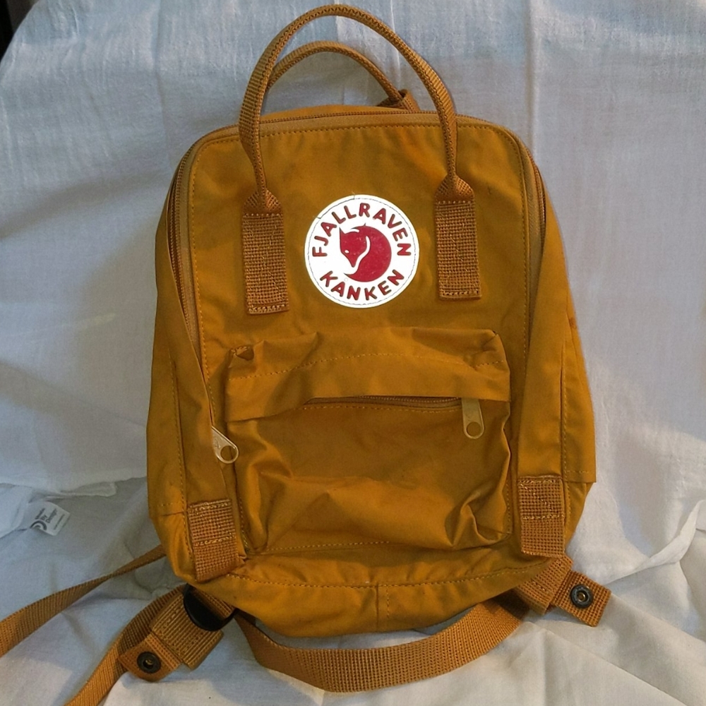 Yellow Fjallraven Kanken Mini